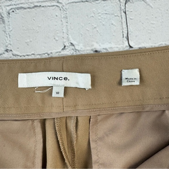 Vince woman’s front middle stich classic ankle pants mustard color size 10 - Picture 9 of 14